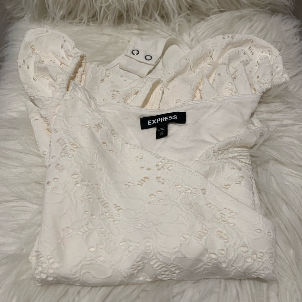 NWOT - Express V-Neck Thong Bodysuit